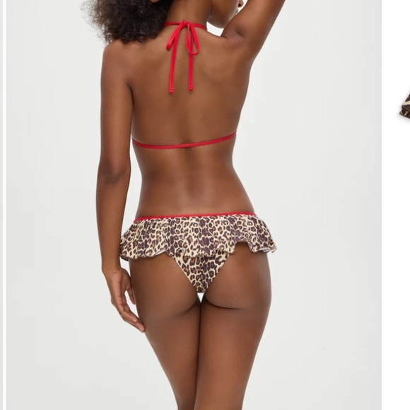 New! Frankie's Bikinis Ghaia Leopard Print swim Skirt Bikini Bottom 1010 - Picture 11 of 11